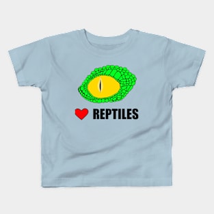 I Love Reptiles Kids T-Shirt